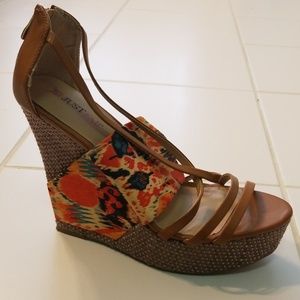 JustFab wedged heeled sandle